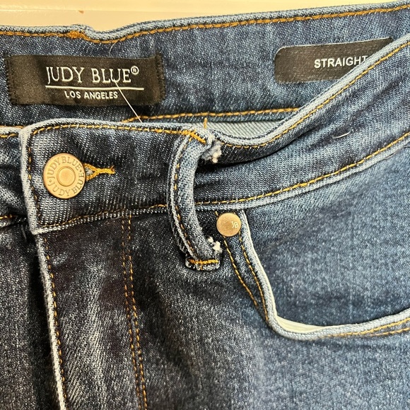 Judy Blue High Rise Tummy Control Top Straight Leg Jean 9/29 - Picture 7 of 7